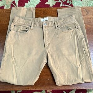 GAP 1969 Men's Tan Denim Pants 34x32 Slim
